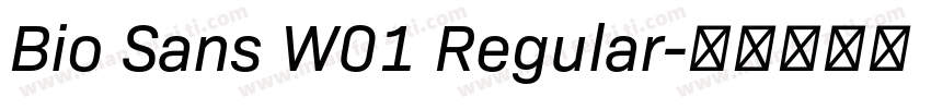 Bio Sans W01 Regular字体转换